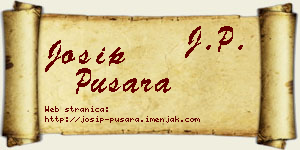 Josip Pušara vizit kartica